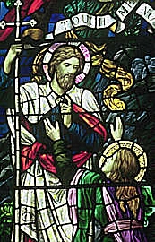 Mary Magdalene and the Risen Christ from a Resurrection window by Henry Holiday