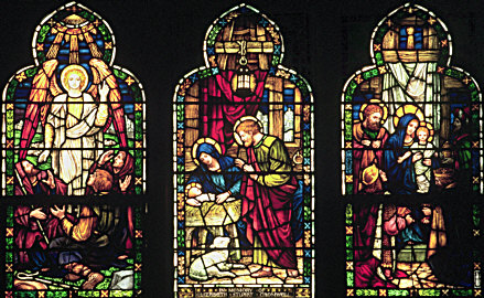Nativity window by Powell